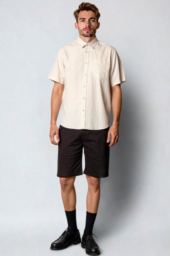 Milano twill shorts Black