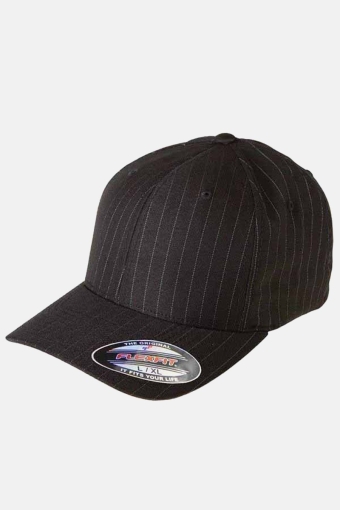 Pinstripe Cap Black