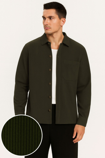 Tile Corduroy Shirt Rosin