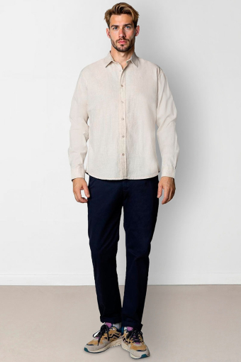 Luca shirt LS Light beige
