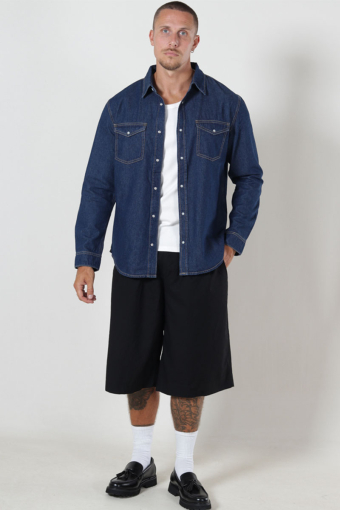 Bane Regular Fit Denim Shirt Dark Blue Denim