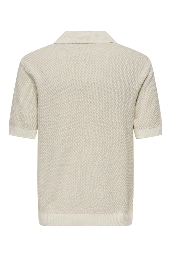 Adrian Regular Fit Resort Polo Knit  Silver Lining