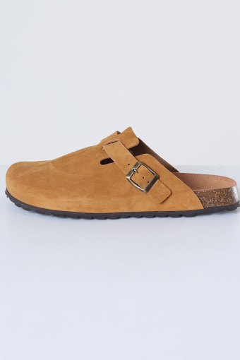 Berna Suede Leather Cognac