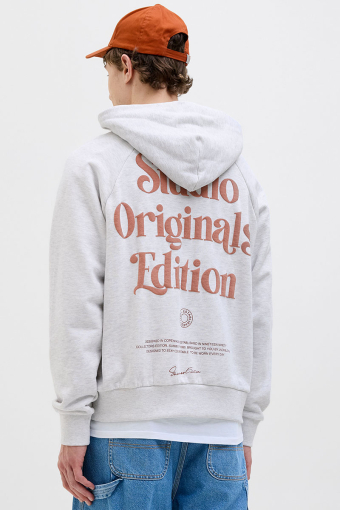 Acapulco Typo Loose Fit Hoodie Bright White MELANGE