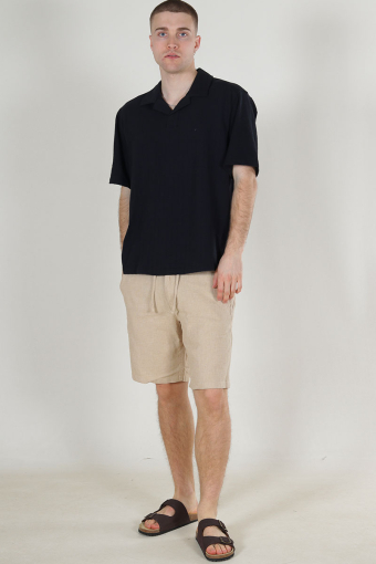 Males Regular Fit SS Resort Shirt Black