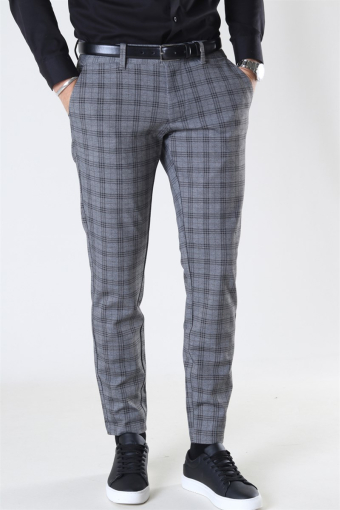 Mark Tap Check Pants GW 8098 Medium Grey Melange