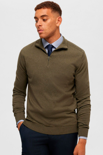 Berg Knit Half Zip Ivy Green