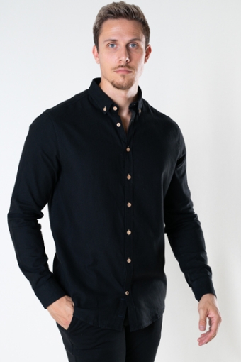 Johan Diego Cotton Skjorta Black