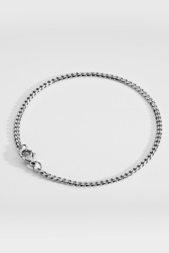 Minimal Sequence Armband Sølvtonet