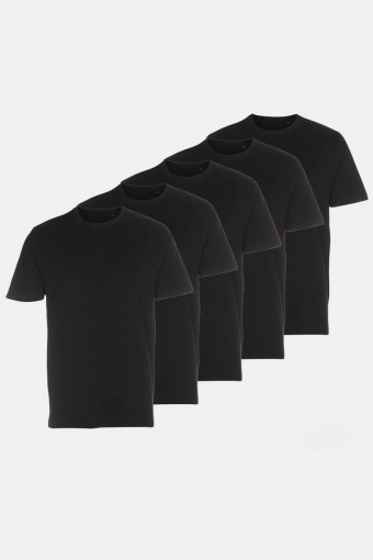 T-shirt 5-Pack Black