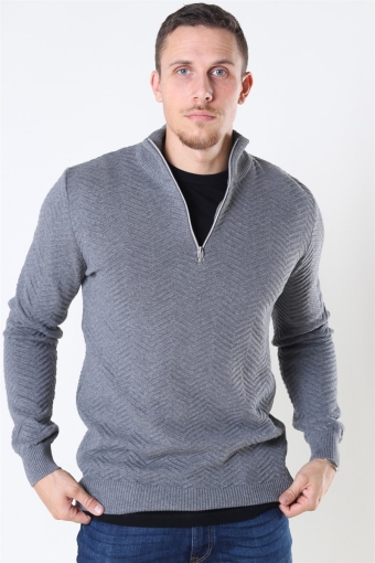 Carlo Half Zip Sticka Anthracite