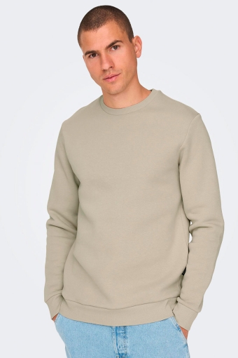 Ceres Crew Neck Sweat Silver Lining