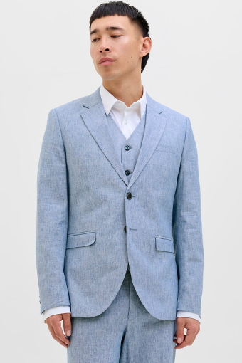 Riviera Linen Blazer Nautical Blue