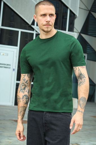 Organic Bazo Tee Bottle Green