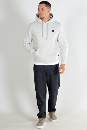 Lars Organic/Recycled hoodie Lt Grey Mix