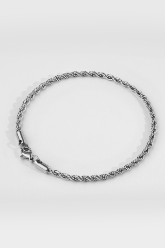 NL Rope Armband Silver