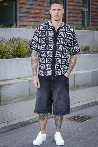Bart Relax SS Knit Shirt Black