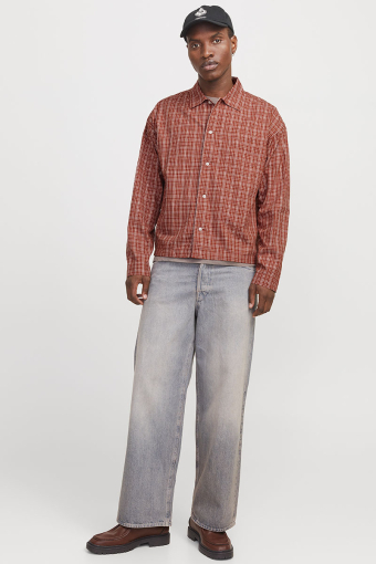 Austin Loose Fit Check Shirt Arabian Spice