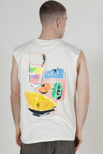 Varenna Sleveless Tee Antique White