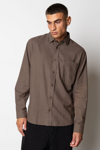 Frank flannel shirt Brown Melangè