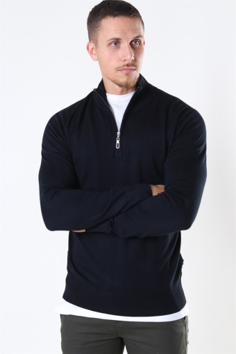 Argento Half Zip Sticka Black