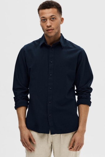 Slim Sun Linen Shirt LS Sky Captain
