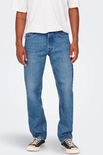 Edge Straight Fit 4939 Medium Blue Denim