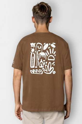 Michael organic T-shirt Brown