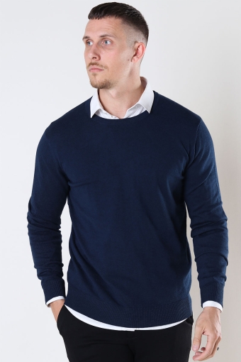 EMIL KNIT CREW NECK Navy Blazer