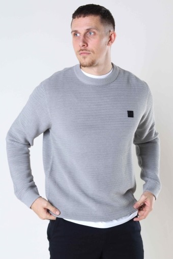 Valencia knit pullover Light Grey Melange