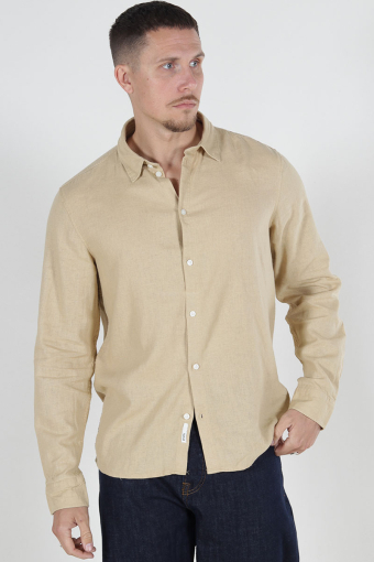 Enea Allan Linen Shirt LS Curds & Whey