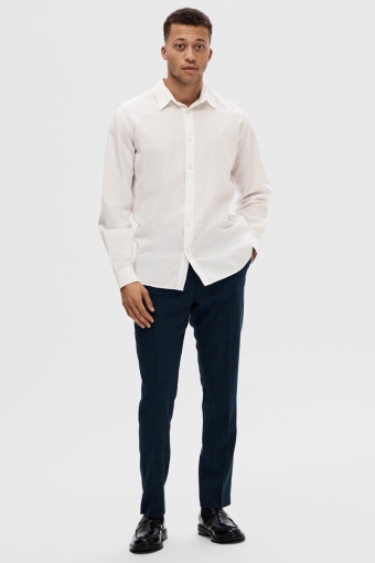 Slim Sun Linen Shirt LS White