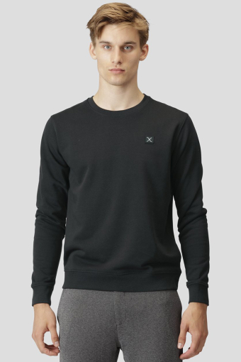 Basic Organic Crewneck Black