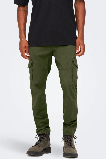 DEAN LIFE TAP CARGO PANT Olive Night