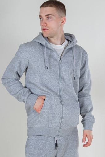 CERES ZIP HOODIE SWEAT Light Grey Melange