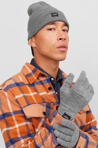 Beanie & Glove Knit Giftbox Grey Melange