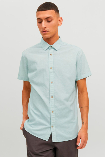 Summer Linen Shirt SS Granite Green