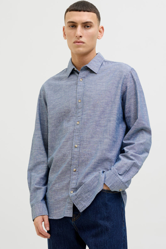 Summer Shirt LS Faded Denim