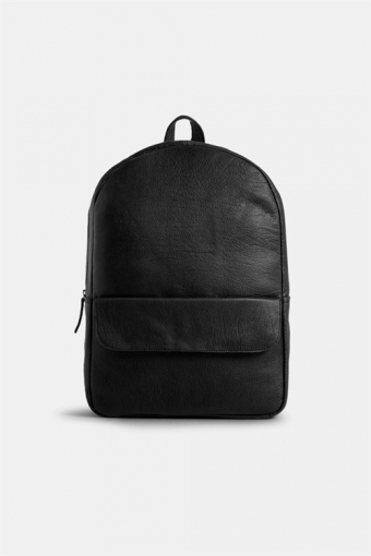 Frill Flap Pocket Backpack Black