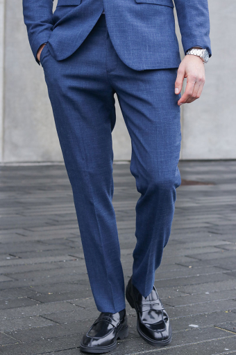 SLIM OASIS LINEN PANTS Dark Navy