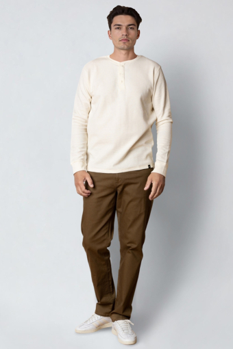 Cal L/S grandad Ecru Melange