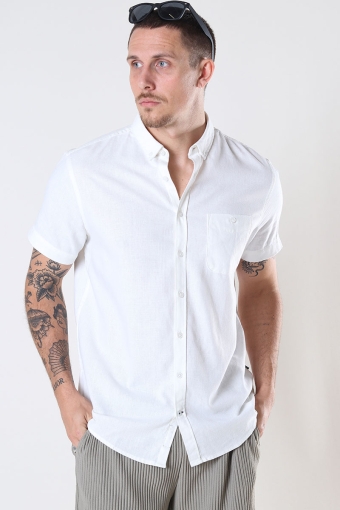 Johan Linen S/S shirt Off White