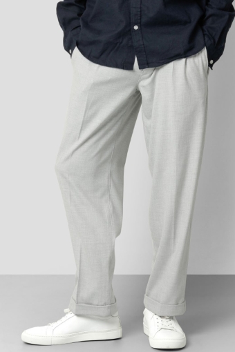 Lyon XO Pleat Pants Light Grey