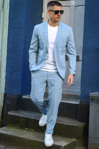 FRANCO Kostym Ashley Blue SUPER SLIM FIT