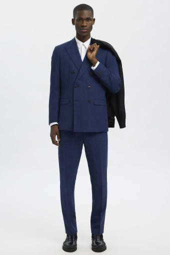 Oasis Linen DB Blazer Dark Navy
