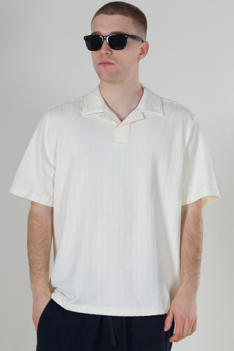 Males Regular Fit SS Resort Shirt Egret