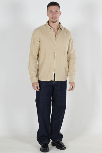 Enea Allan Linen Shirt LS Curds & Whey