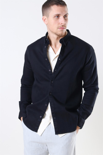 Johan Denim Skjorta Black
