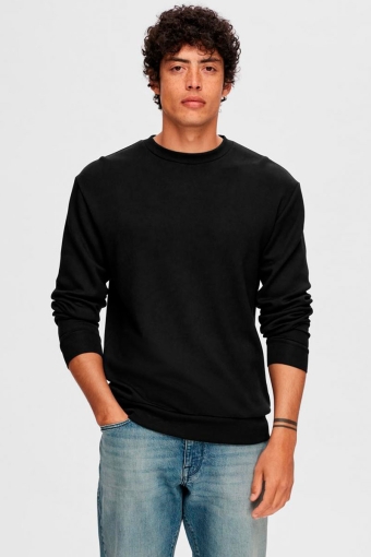 Emanuel Soft Crew Neck Sweat Black
