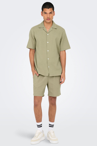 Bertil Waffle SS Resort Shirt Twill